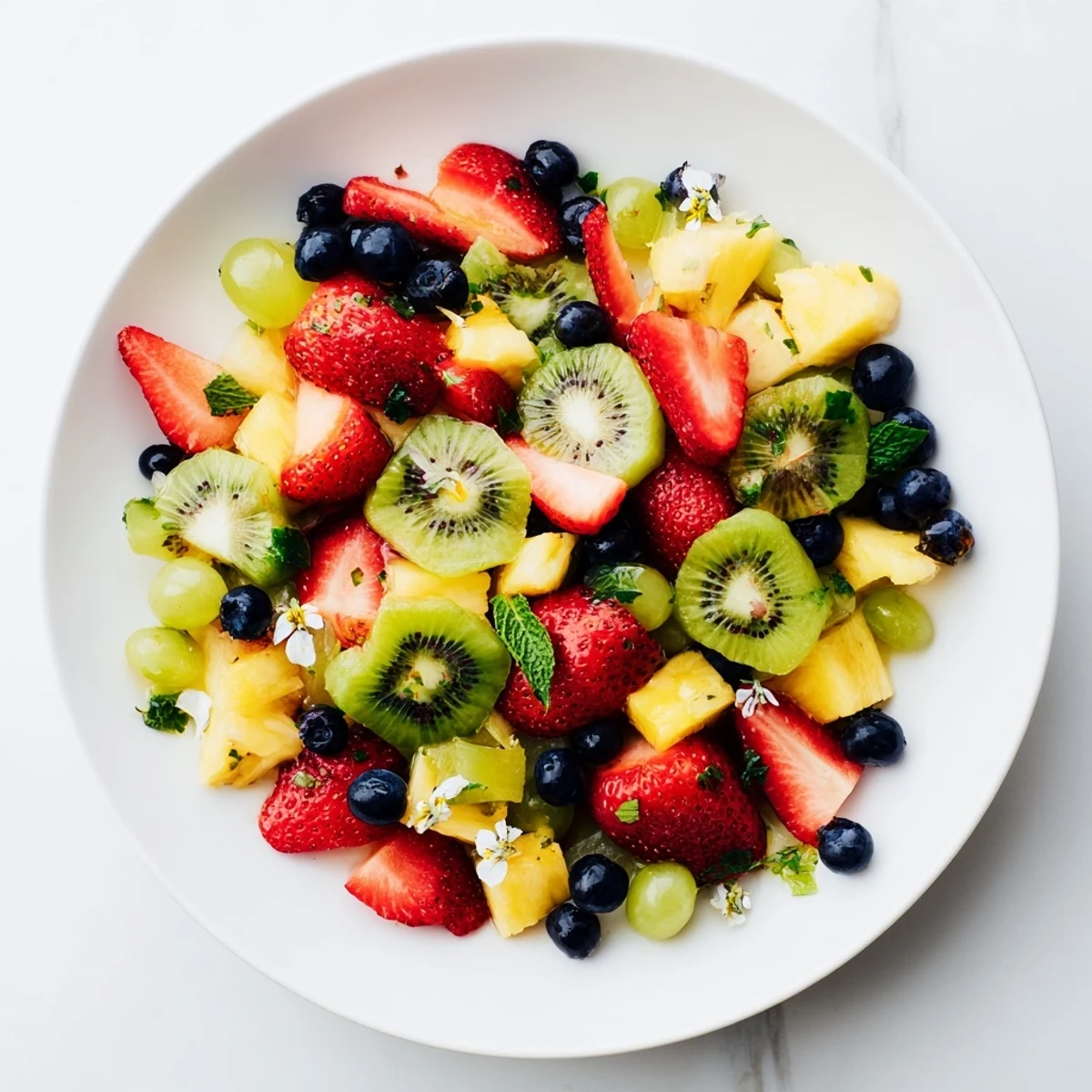 Bright, refreshing Festive Bow Fruit Medley, a sweet and tangy fruit salad perfect for warm days and celebrations.
