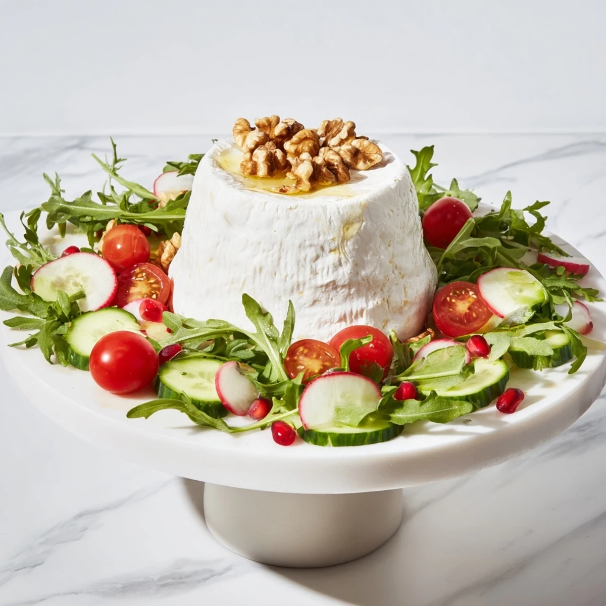 Radiating outwards: Enjoy the colorful arrangement of The Zenith Point salad with crisp arugula.