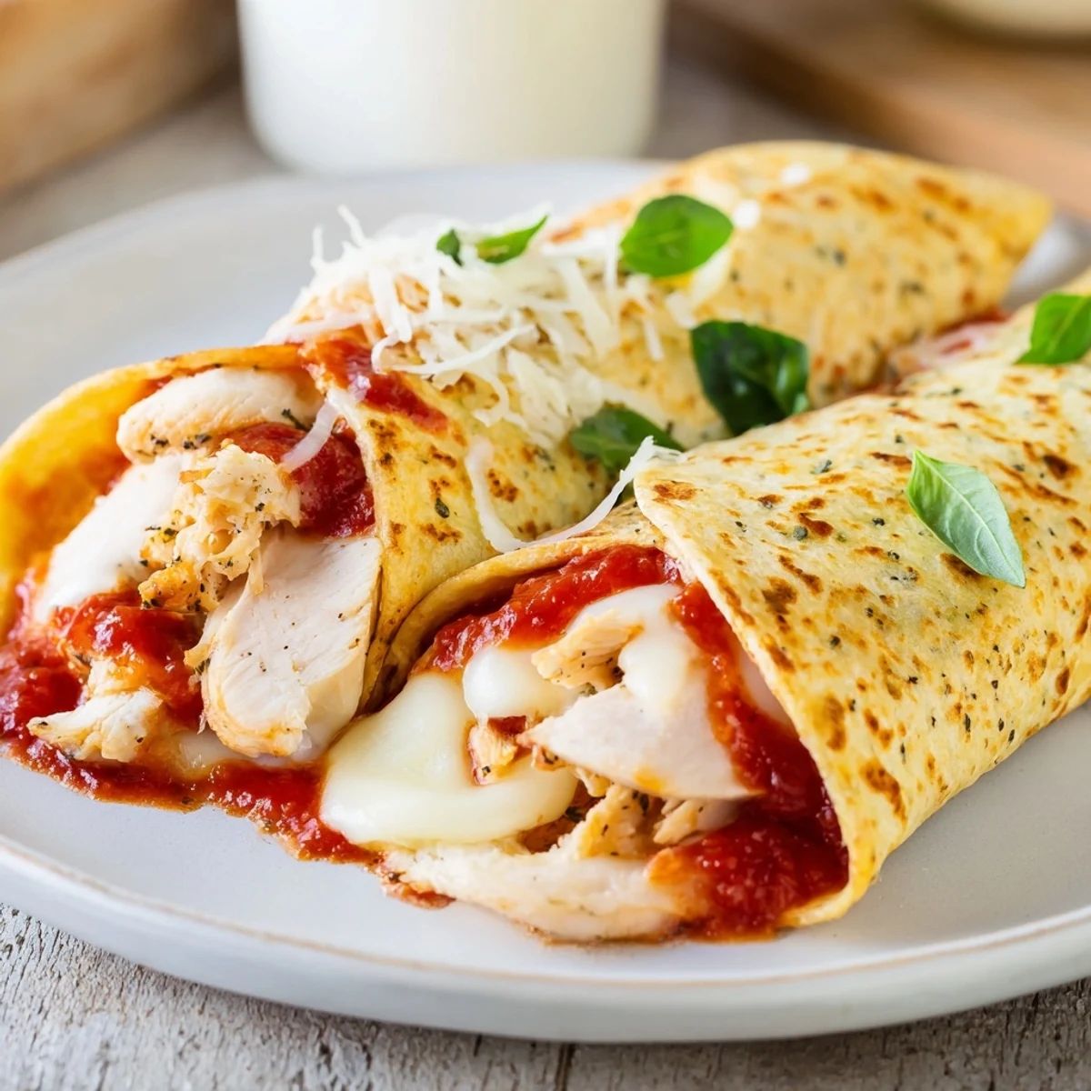 Tortilla Pizza Wrap Chicken