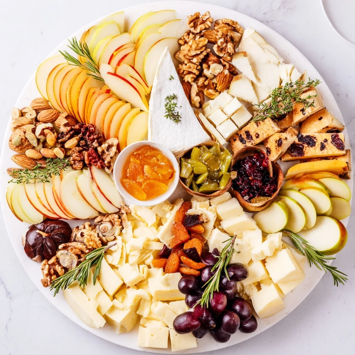 A vibrant Twelve Days of Cheese Board, showcasing twelve cheese varieties with perfect pairings.