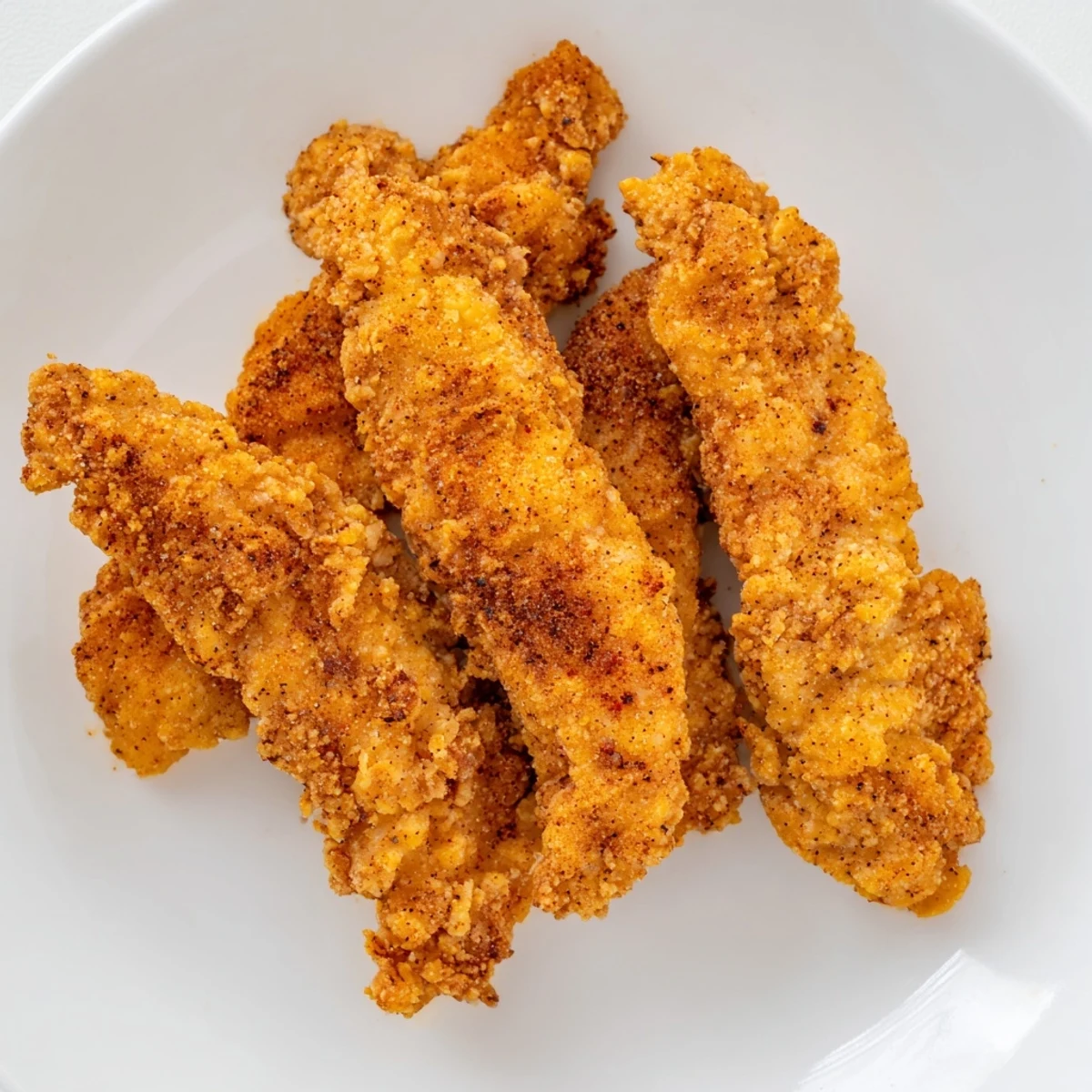 Crispy golden buttermilk fried chicken tenders, perfectly fried and ready to serve with your favorite dipping sauce.