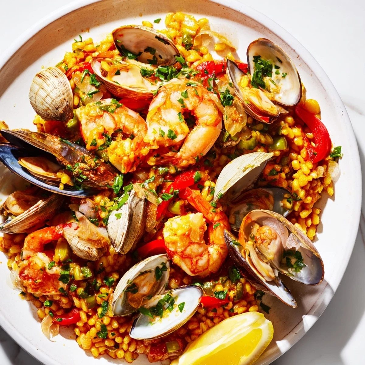 Spanish Seafood Paella Delight