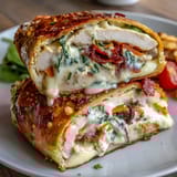 Kid-friendly turkey and cheese pinwheel sandwiches with colorful veggies, perfect for lunchboxes or parties.