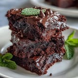 Decadent St. Patricks Day Mint Chocolate Chip Brownie Bites with rich chocolate and cool mint flavor.