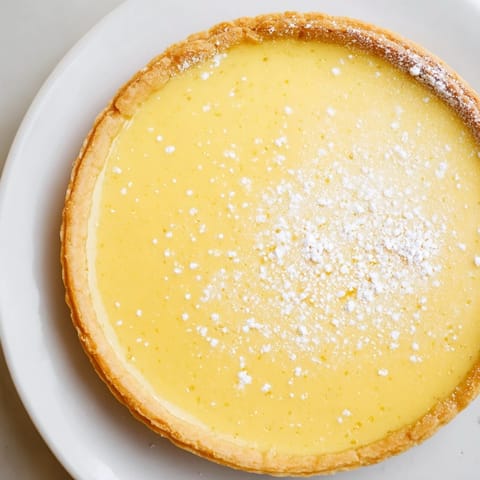 Soft Golden Saffron Vanilla Tart