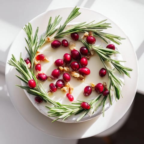 Brie Cheese Rosemary Wreath