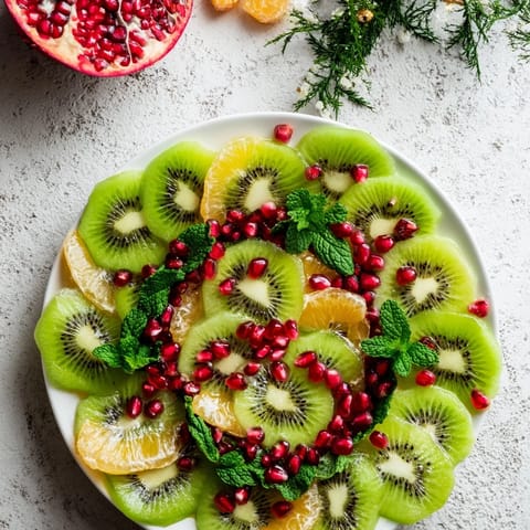 Kiwi Pomegranate Christmas Wreath