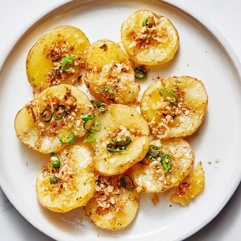 Crispy Smashed Green Onions