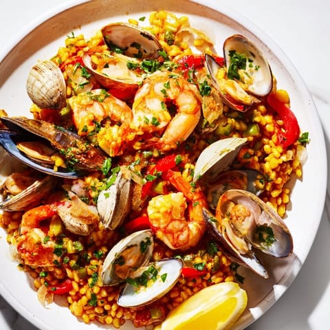 Spanish Seafood Paella Delight