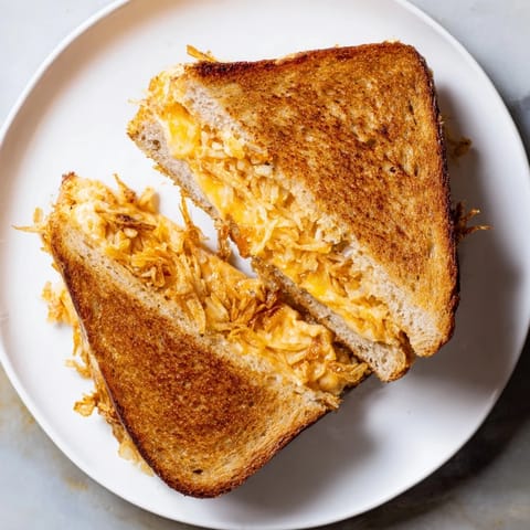 Crispy Onion Grilled Cheese