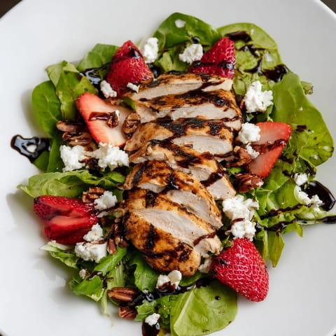 Strawberry Balsamic Chicken Salad