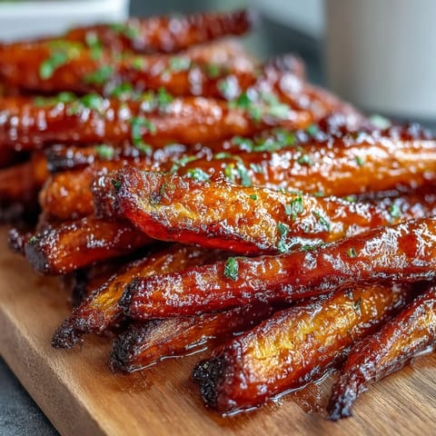 Sweet and savory honey glazed carrots and parsnips, roasted until perfectly tender and golden brown.  