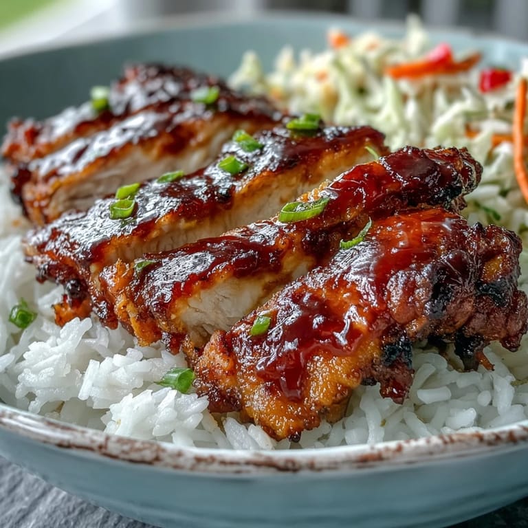 Juicy BBQ chicken, rice, and vibrant veggies make this hearty BBQ Chicken Bowl a perfect dinner.