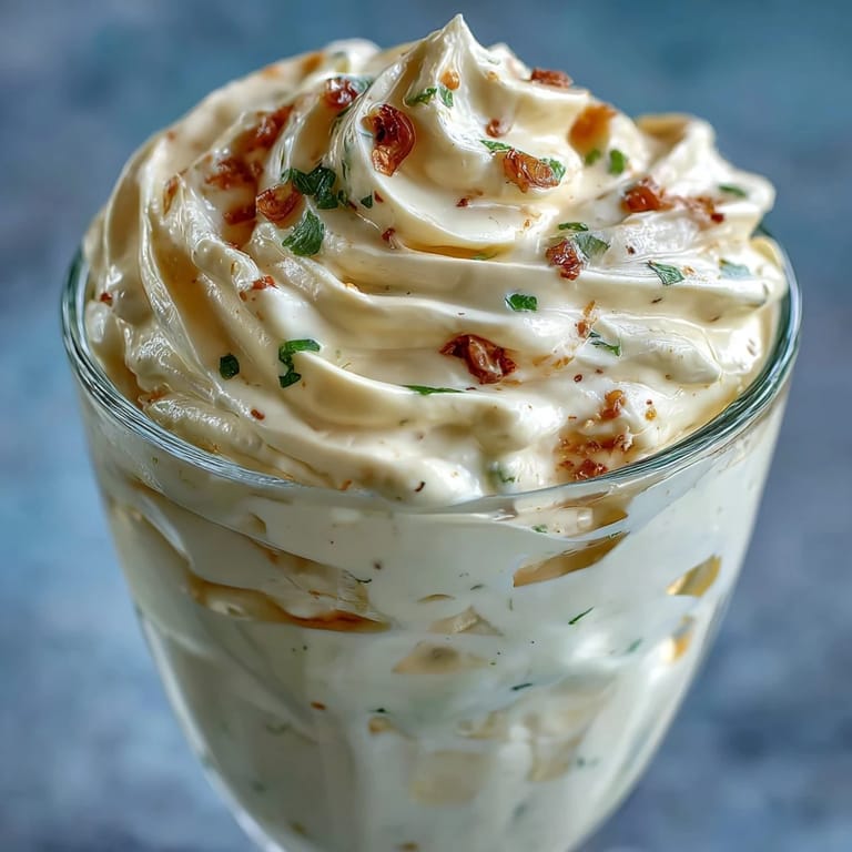 Velvety, rich mayonnaise in a bowl, freshly blended with an immersion blender, ideal for spreading or dipping.