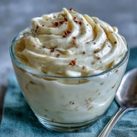 Creamy homemade mayonnaise in a glass jar, made in 5 minutes with an immersion blender, perfect for sandwiches and salads.